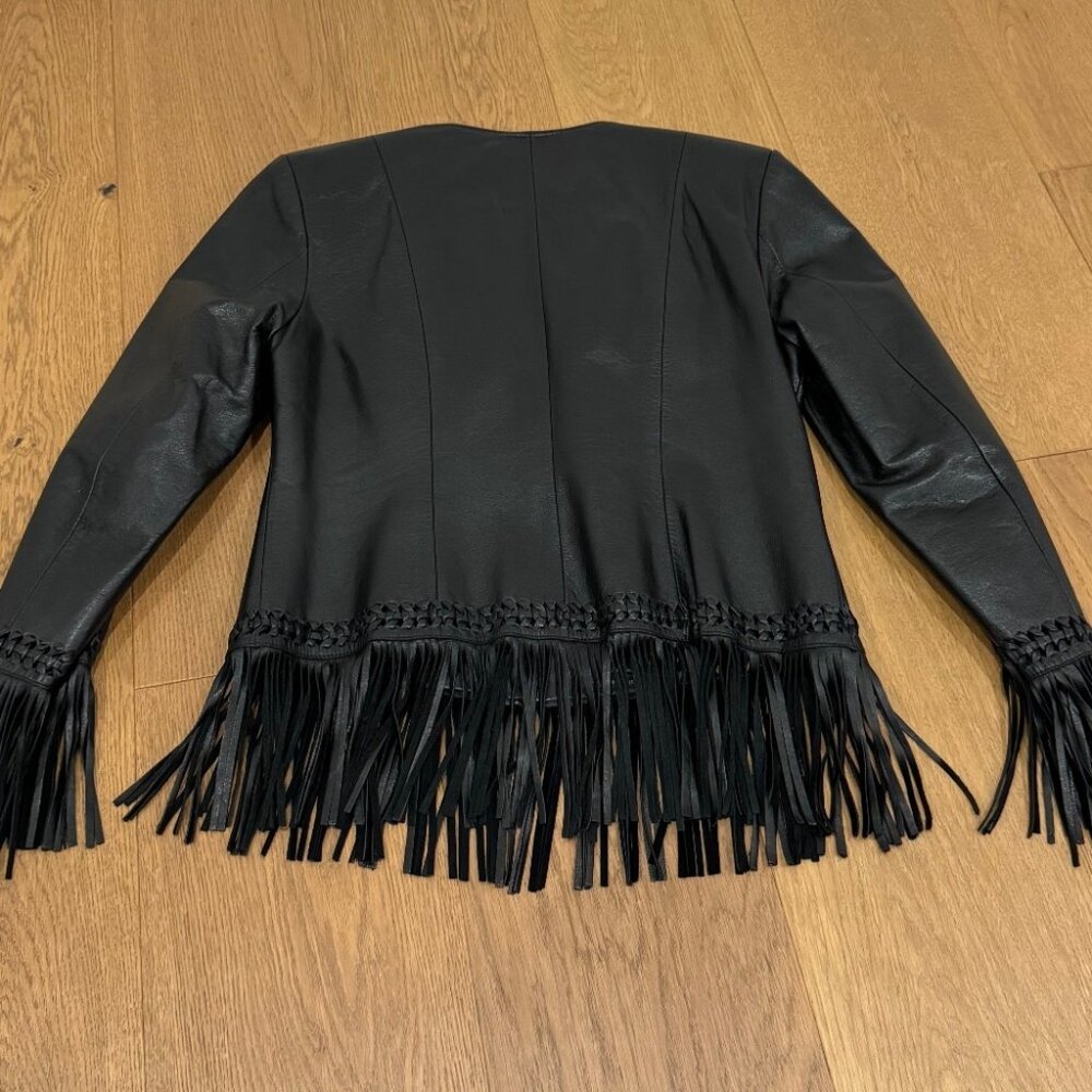 EUC Danier Leather Fringe Zip-Up Jacket - Size XS - Picture 8 of 8